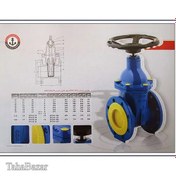 تصویر شیر فلکه کشویی زبانه لاستیکی F4 فاراب Farab F4 rubber tab sliding valve