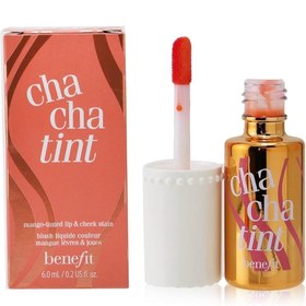 تصویر رژگونه و رژلب مایع ChaCha Tint بنفیت (6میل) Benefit chacha tint Lip &amp; Cheek Stain-6ml