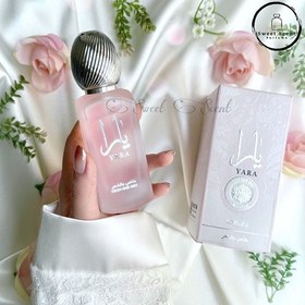 تصویر عطر مو زنانه یارا صورتی لطافه اصل | Lattafa Yara(Pink) Hair Mist حجم 50 میل(اورجینال) 