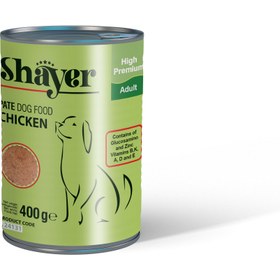 تصویر کنسرو سگ شایر 400 گرمی طعم مرغ Shayer Dog Food 400g