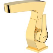 تصویر شیر روشویی آرشام طلایی براق 