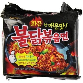 تصویر نودل کره ای استو تایپ مرغ تند سامیانگ 145 گرم | بسته 5 عددی | Korea samyang stew type noodles 