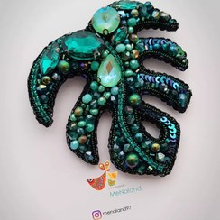 تصویر گلسینه جواهردوزی برگ انجیری 