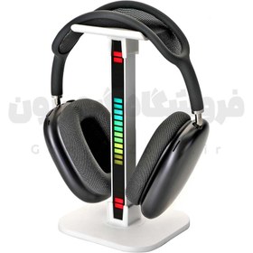 تصویر استند و پایه نگهدارنده هدست/هدفون با نورپردازی RGB Headphone Stand / Headset Stand with Pickup Music Rhythm Light 