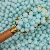 تصویر مهره رنگی ایرانی سبزآبی روشن سایز 8میل(100گرمی) 