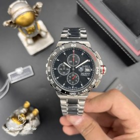 تصویر ساعت تگ هویر فورمول 1 کرنوگراف نقره ای صفحه طوسی TAG Heuer Formula 1 تگ هویر ( TAG Heuer )