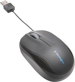 تصویر Kensington Mobile Mouse - Pro Fit قابل جمع شدن ماوس موبایل ، ماوس سیمی USB ایده آل برای سفر ، ماوس کوچک با چرخ پیمایش ، ویندوز و مک سازگار (K72339EU) ، سیاه Kensington Mobile Mouse - Pro Fit Retractable Mobile Mouse, USB Wired Mouse Ideal for Travel, Small Mouse with Scroll Wheel, Windows &amp; Mac Compatible (K72339EU), Black