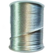 تصویر نخ قیطان ماکارانی ۱۰۰ یاردی سفید و مشکی 