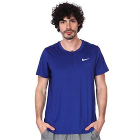 تصویر پلوشرت تنیس مردانه نایک NikeCourt Dri-FIT Advantage- آبی 