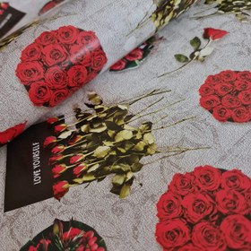 تصویر کاغذ کادوی گلاسه راز گل‌ها 