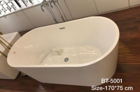 تصویر وان جزیره کلاسیک وارداتی (BT-5001)-170*75 BATH TUBE&JACUZIE