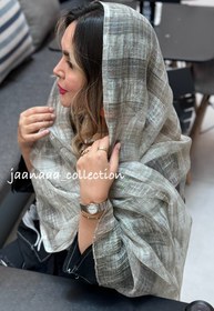 تصویر شال نلین ویسکوز - صورتی 