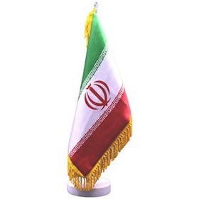 تصویر پرچم رومیزی ایران جنس 