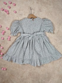 تصویر پیراهن دخترانه گل گچی 