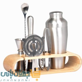 تصویر ست بار سرد 9 تکه استیل یونیک لایف مدل کوبلر در دو رنگ 