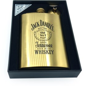 تصویر قمقمه جیبی تک استیل مدل جک دنیلز کد a79 