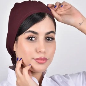 تصویر کلاه جراحی ساده زرشکی 