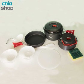 تصویر ست ظروف اسنوهاک درب شیشه ای مدل SnowHawk SN-D55 