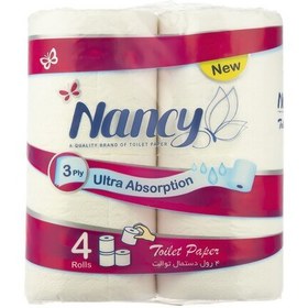 تصویر دستمال توالت نانسی بسته 4 عددی 