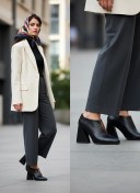 تصویر کفش پاشنه دار زنانه مدل WS77004 سایز ۳۶ ورنی مشکی 