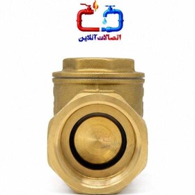 تصویر شیر یکطرفه کیز ایران سایز ۱/۲-۱ اینچ برنجی 