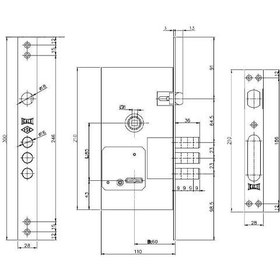 تصویر قفل ضد سرقت 252RL SET کالی – Kale 
