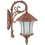 تصویر چراغ دیواری حیاطی و پارکی تکشیدفام مدل ویکتوریا کمرباریک کد 8203-15 