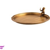 تصویر ظرف سرو گلد کیش طرح هون کد GK843024 