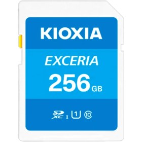 تصویر مموری کارت کیوکسیا مدل LNEX1L256GG4 Class10-U1 100MB/s با ظرفیت 256 گیگابایت KIOXIA EXCERIA SD Memory Card LNEX1L256GG4 Class10-U1 100MB/s 256GB