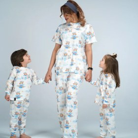 تصویر ست مادر و کودک کبریتی خرس خلبان 