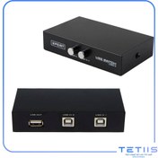 تصویر سوئیچ 2 پورت USB دستی وی نت V-SWUSBM02 