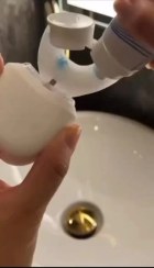 تصویر مسواک برقی اولتراسونیک HANNEA با ویبره ۳۰,۰۰۰ لرزش در دقیقه و نور آبی سفیدکننده 