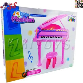 تصویر پیانو پایه دار با میکروفون اسباب بازی Electronic Piano 3205A 