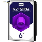 تصویر هارد دیسک اینترنال وسترن دیجیتال سری بنفش ظرفیت 6 ترابایت (غیر اصل) Western Digital Purple Internal Hard Disk 6TB