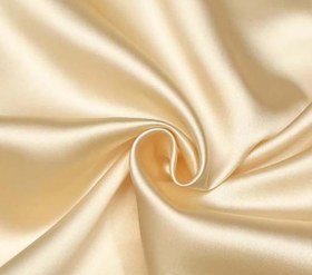 تصویر پارچه ساتن کرم ساتن