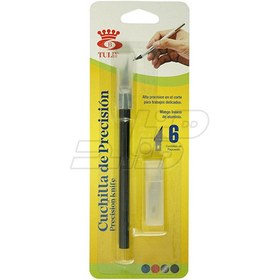 تصویر کاتر قلمی همراه با تیغه یدک 