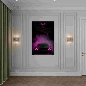 تصویر تابلو فتو نئون ماشین اسپرت 