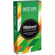 تصویر کاندوم شیاردار Best Life Ribbed بسته ۱۲ عددی ارسال رایگان 