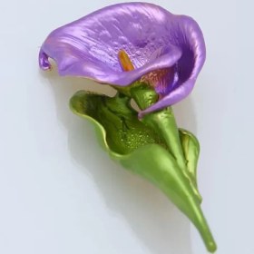 تصویر کد A-166 | گل‌سینه گل چینی بنفش 