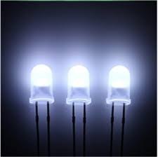 تصویر ال ای دی سفید شفاف 5 میلیمتر led white 5mm