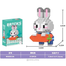تصویر مینی لگو بریکس طرح خرگوش زوتوپیا (مدل لپ تاپ) 