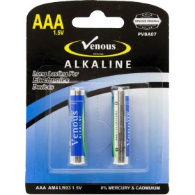 تصویر باتری نیم قلم VENOUS ALKALINE 