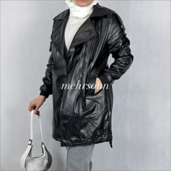 تصویر کاپشن چرم زنانه کد ۴۰۴ 