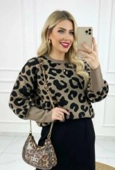 تصویر بلوز پلنگی مچ پهن کد 113 