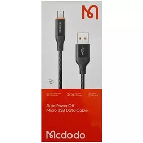 تصویر کابل شارژ میکرو 1.2 متری مک دودو مدل CA-3040 Mcdodo CA-304 Auto Power Off Micro USB Data Cable 1.2M