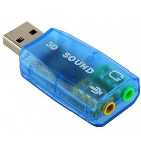 تصویر کارت صدا USB اکسترنال دی نت (ساند یو اس بی) 