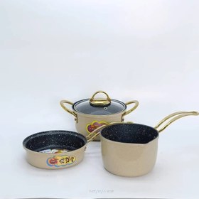 تصویر ست 4 تکه قابلمه کودک جنس گرانیتی برند سامر Summer 4-Piece Granite Cookware Set