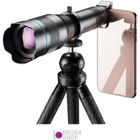 تصویر لنز تله زوم تلسکوپی 60 برابری دوربین گوشی موبایل اپکسل APL-JS60X Apexel Professional HD 60X Phone Camera Lens APL-JS60X