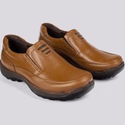 تصویر کفش طبی مردانه فرزین مدل موناکو تمام چرم رنگ مشکی و قهوه ای 