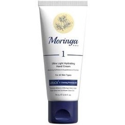 تصویر کرم دست و صورت آبرسان انواع پوست مورینگا امو 75 میل MORINGA EMO Ultra Light Hydrating Hand Cream 75ml